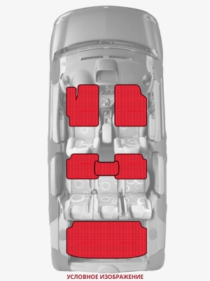 ЭВА коврики «Queen Lux» комплект для Ford Fiesta (Mk II)