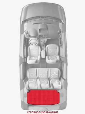 ЭВА коврики «Queen Lux» багажник для SEAT Leon